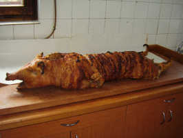 Odojak pe�en u kru�noj pe�i
